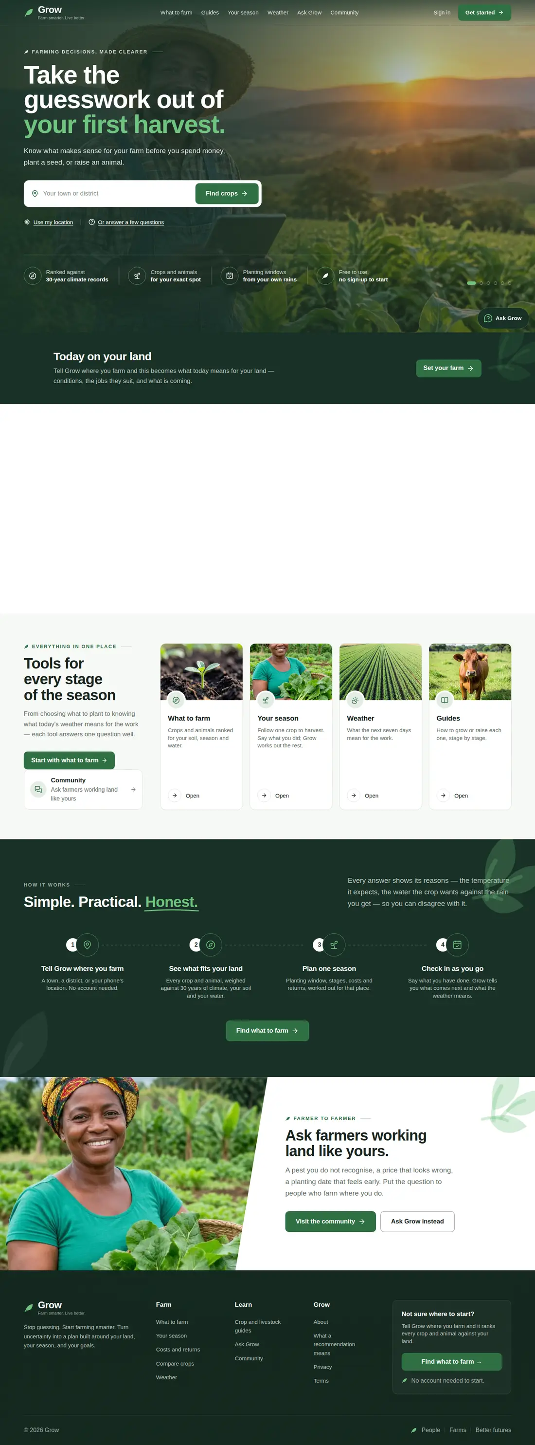 GROW home page